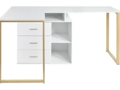 ASHMORE Hvid 165/220 cm 55 cm