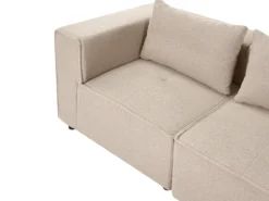 AXEBO 3 personers Modulsofa Beige Boucle