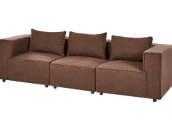 AXEBO 3 personers Modulsofa Brun Boucle