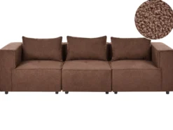 AXEBO 3 personers Modulsofa Brun Boucle