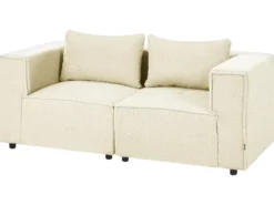 AXEBO 2 personers Modulsofa Cremehvid Boucle