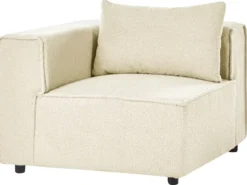AXEBO 2 personers Modulsofa Cremehvid Boucle