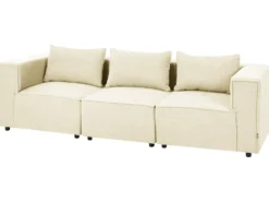 AXEBO 3 personers Modulsofa Cremehvid Boucle