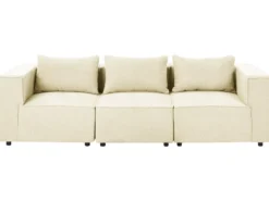 AXEBO 3 personers Modulsofa Cremehvid Boucle