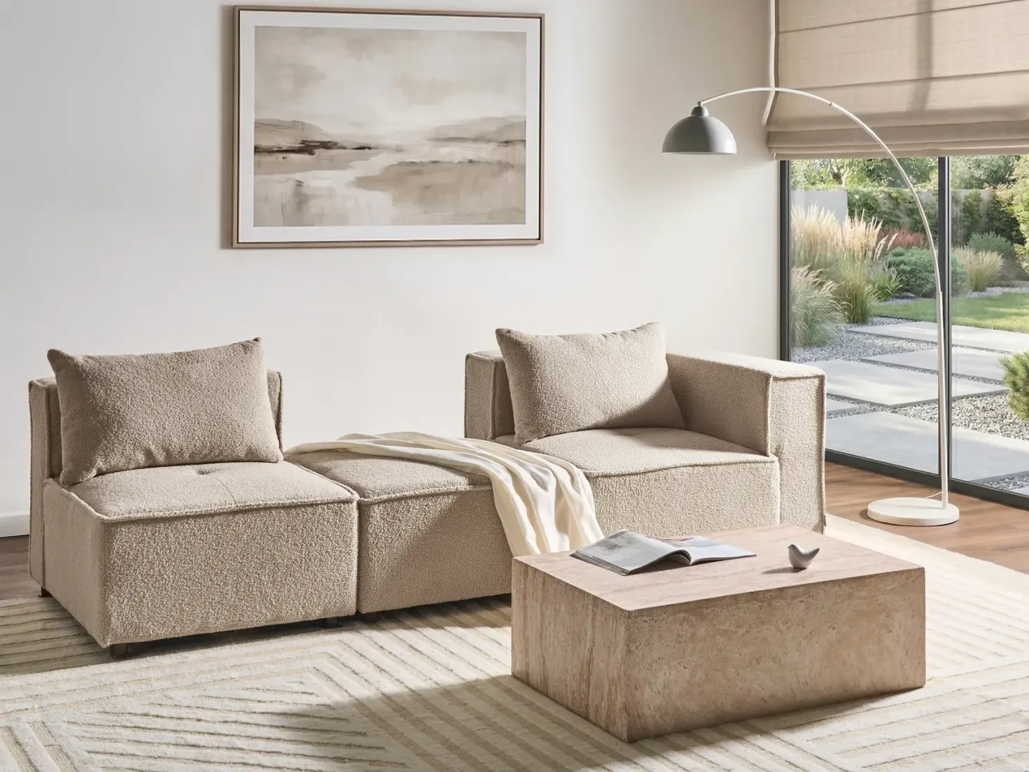 AXEBO Stol Modul Beige Boucle