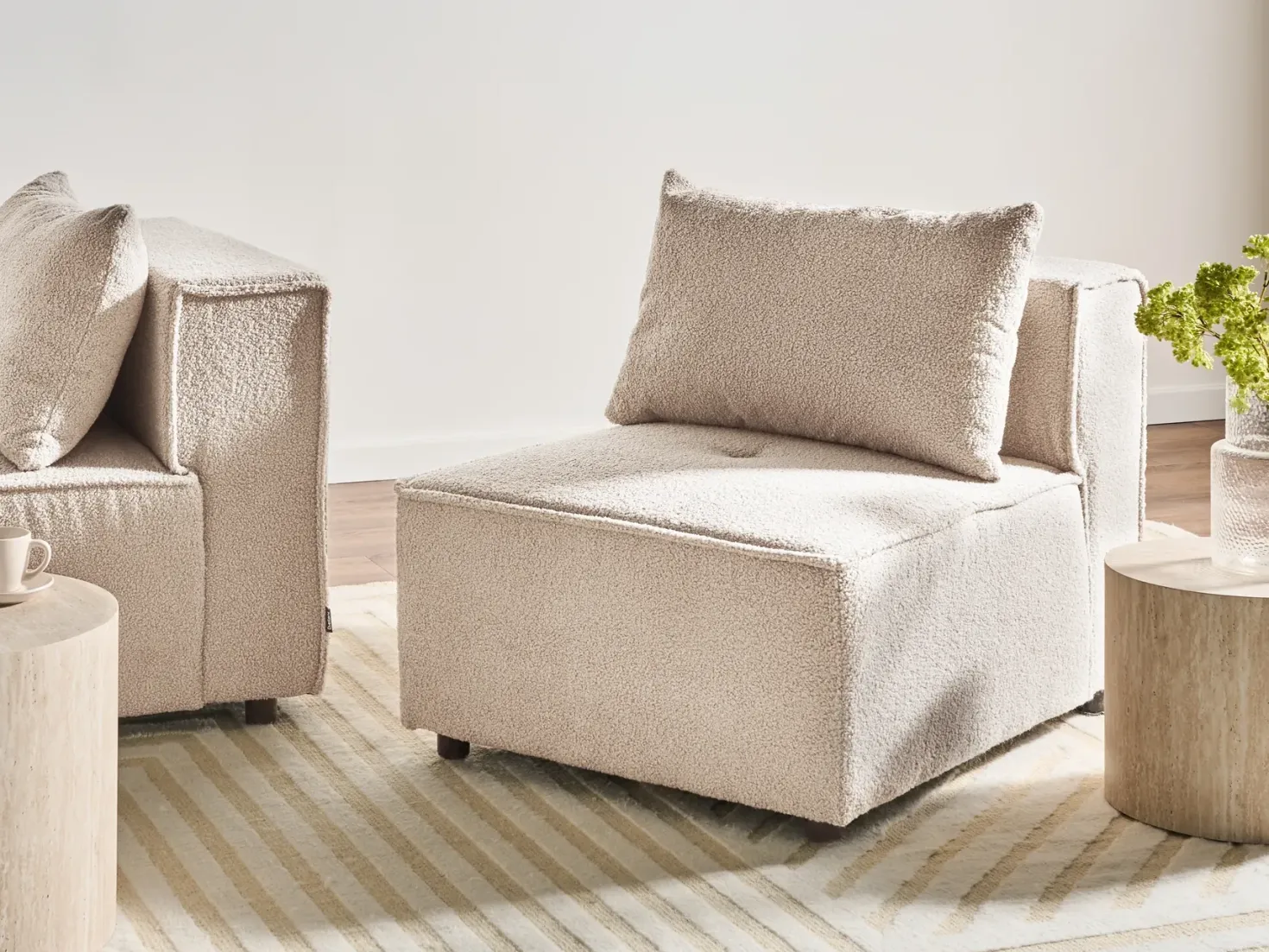 AXEBO Stol Modul Beige Boucle