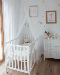 Babyseng Fyretræ KIAMA 70 x 130 cm Hvid
