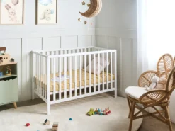 Babyseng Fyretræ KIAMA 70 x 130 cm Hvid