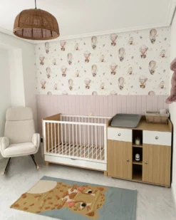 Babyseng med opbevaringsskuffe GUNNAR 60 x 120 cm Hvid