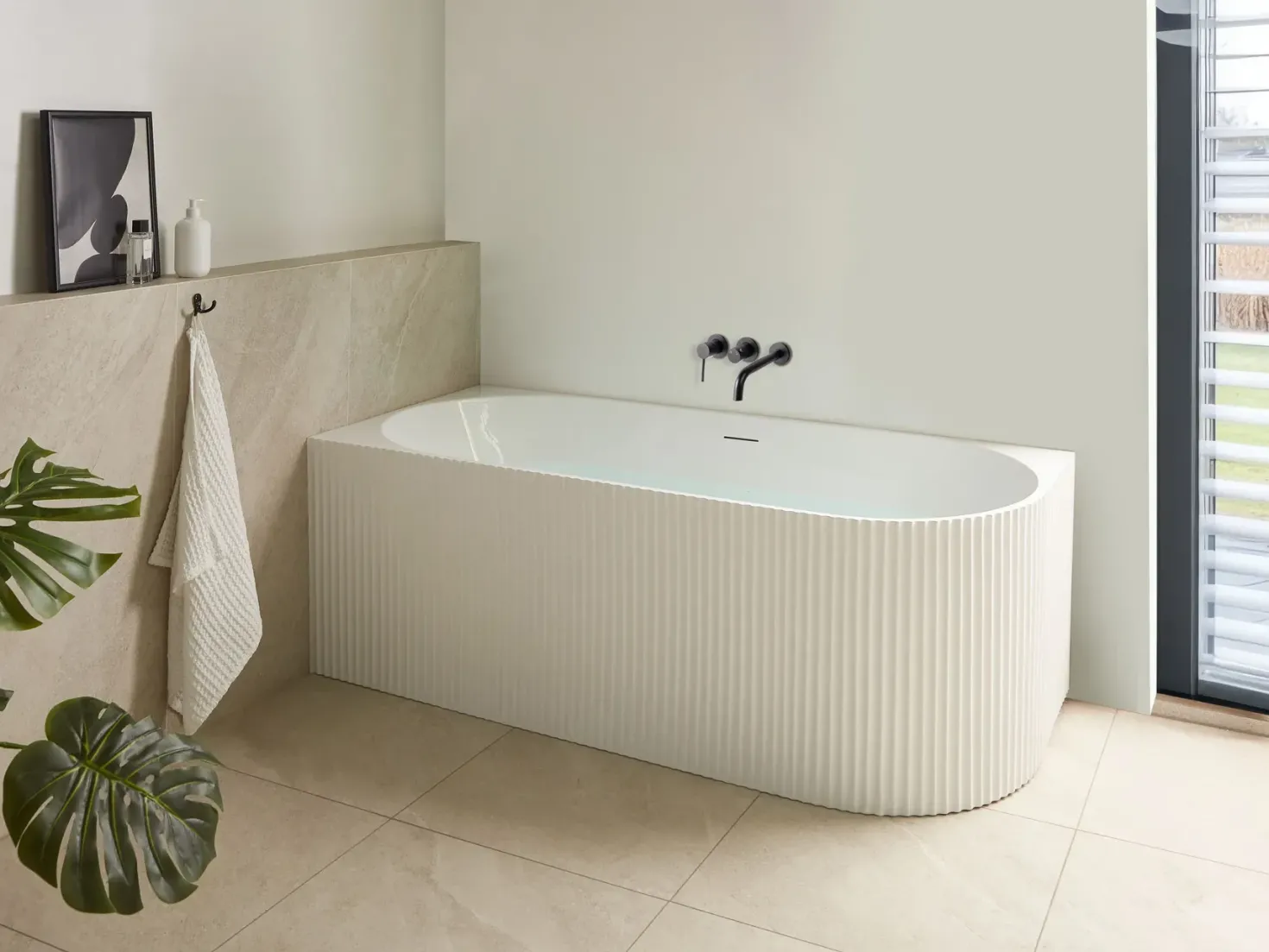 Badekar GOCTA Højrevendt 170 x 78 cm Hvid