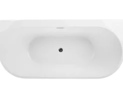 Badekar HARVEY 170 x 80 cm Sort/hvid