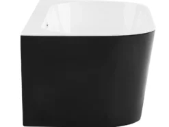 Badekar HARVEY 170 x 80 cm Sort/hvid