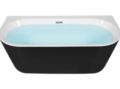 Badekar HARVEY 170 x 80 cm Sort/hvid