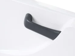 Badekar med massage SAYULA Højrevendt 170 x 80 cm Hvid