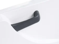 Badekar med massage SAYULA Venstrevendt 170 x 80 cm Hvid