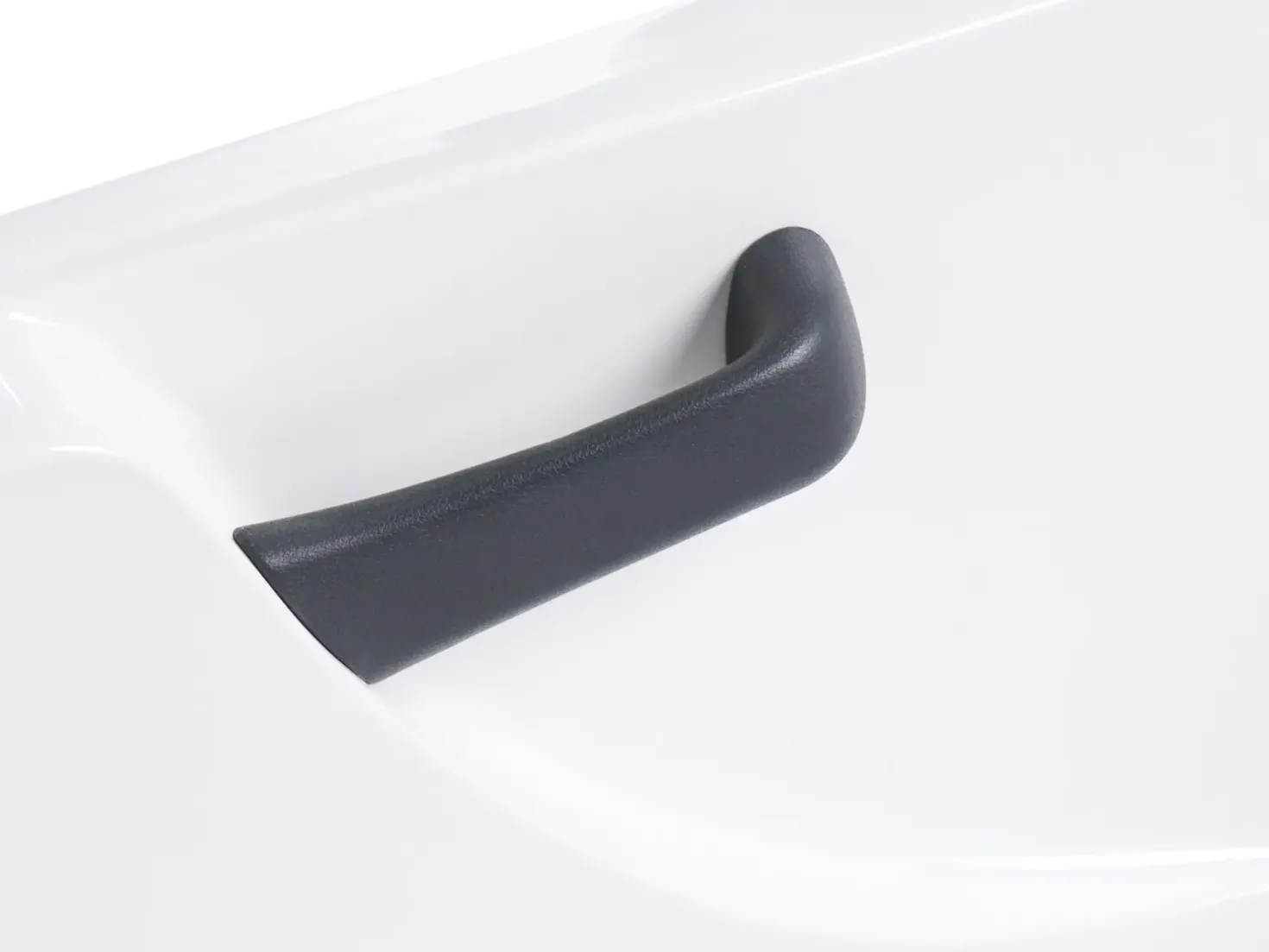 Badekar med massage SAYULA Venstrevendt 170 x 80 cm Hvid