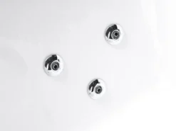Badekar med massage SAYULA Venstrevendt 170 x 80 cm Hvid