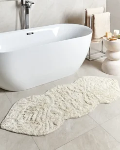 Bademåtte CANBAR Lys Beige 150 x 60 cm Bomuld