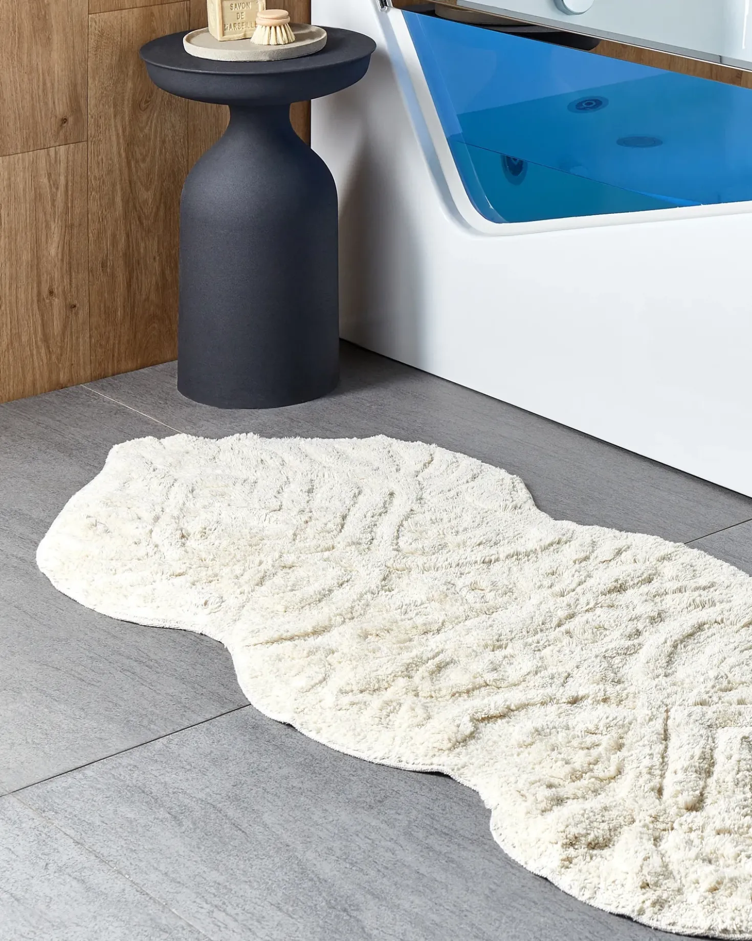 Bademåtte CANBAR Lys Beige 150 x 60 cm Bomuld