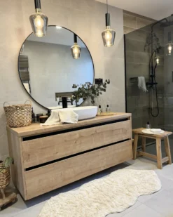 Bademåtte CANBAR Lys Beige 150 x 60 cm Bomuld