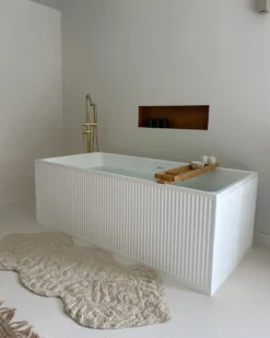 Bademåtte CANBAR Lys Beige 150 x 60 cm Bomuld