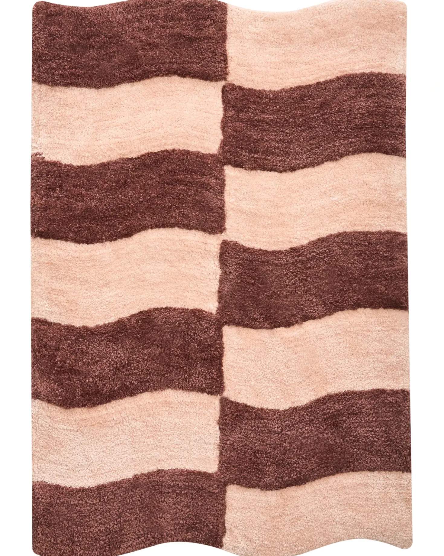 Bademåtte DIWANA Brun/beige 60 x 90 cm