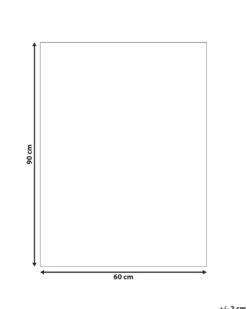 Bademåtte GOELA Grå 60 x 90 cm Bomuld