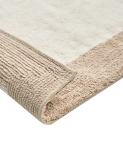 Bademåtte KABRI Brun/beige 60 x 90 cm Bomuld