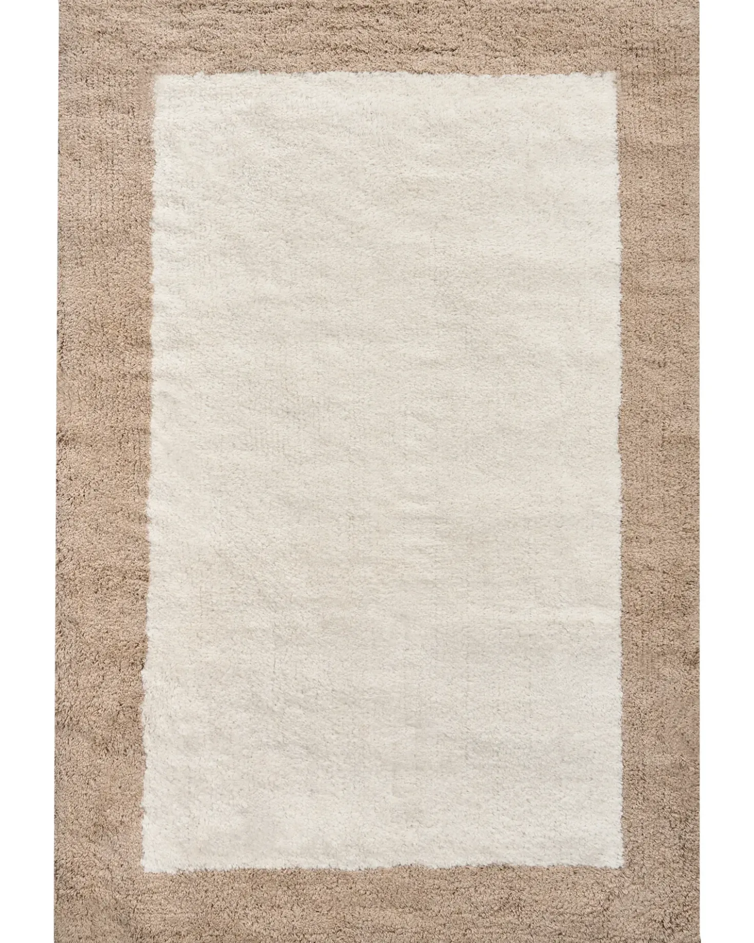 Bademåtte KABRI Brun/beige 60 x 90 cm Bomuld
