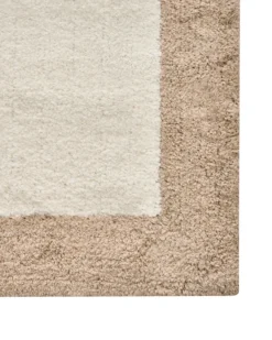 Bademåtte KABRI Brun/beige 60 x 90 cm Bomuld