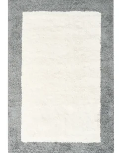 Bademåtte KABRI Grå/beige 60 x 90 cm Bomuld