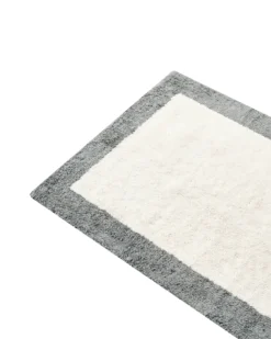 Bademåtte KABRI Grå/beige 60 x 90 cm Bomuld