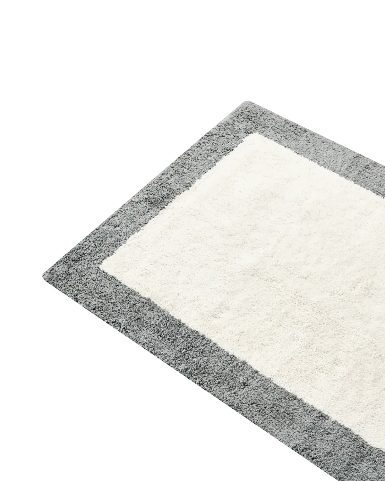 Bademåtte KABRI Grå/beige 60 x 90 cm Bomuld