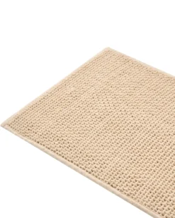 Bademåtte KARAD Beige 60 x 90 cm Bomuld