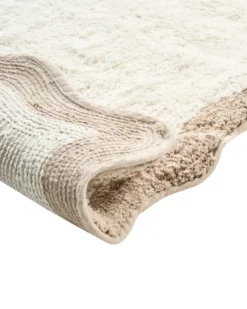 Bademåtte NANGAL Brun/beige 80 x 150 cm Bomuld