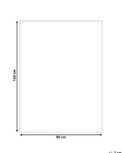 Bademåtte NANGAL Brun/beige 80 x 150 cm Bomuld