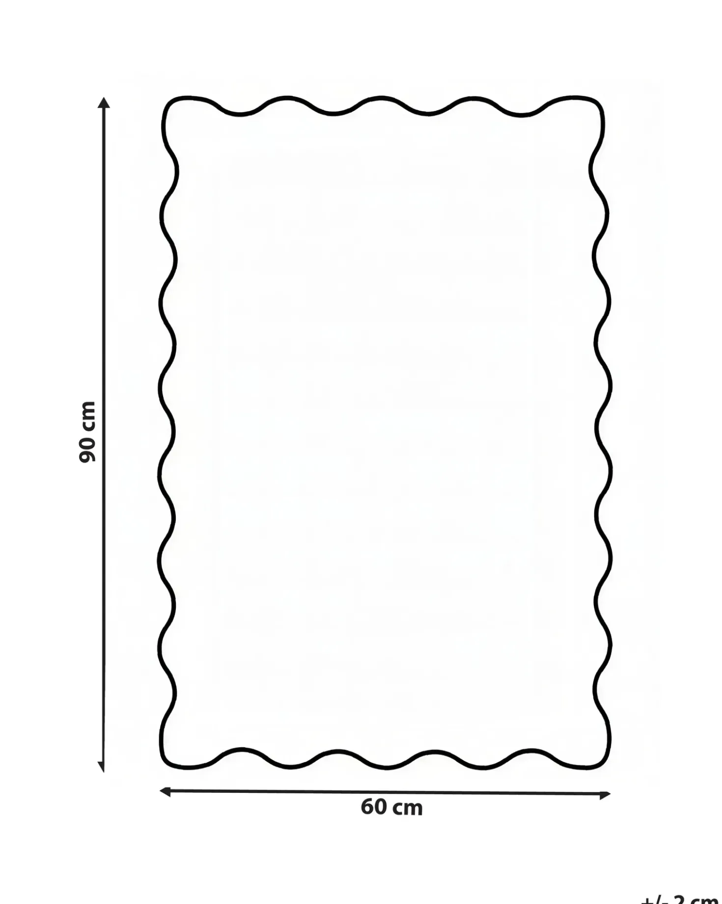 Bademåtte NANGAL Grøn 60 x 90 cm Bomuld