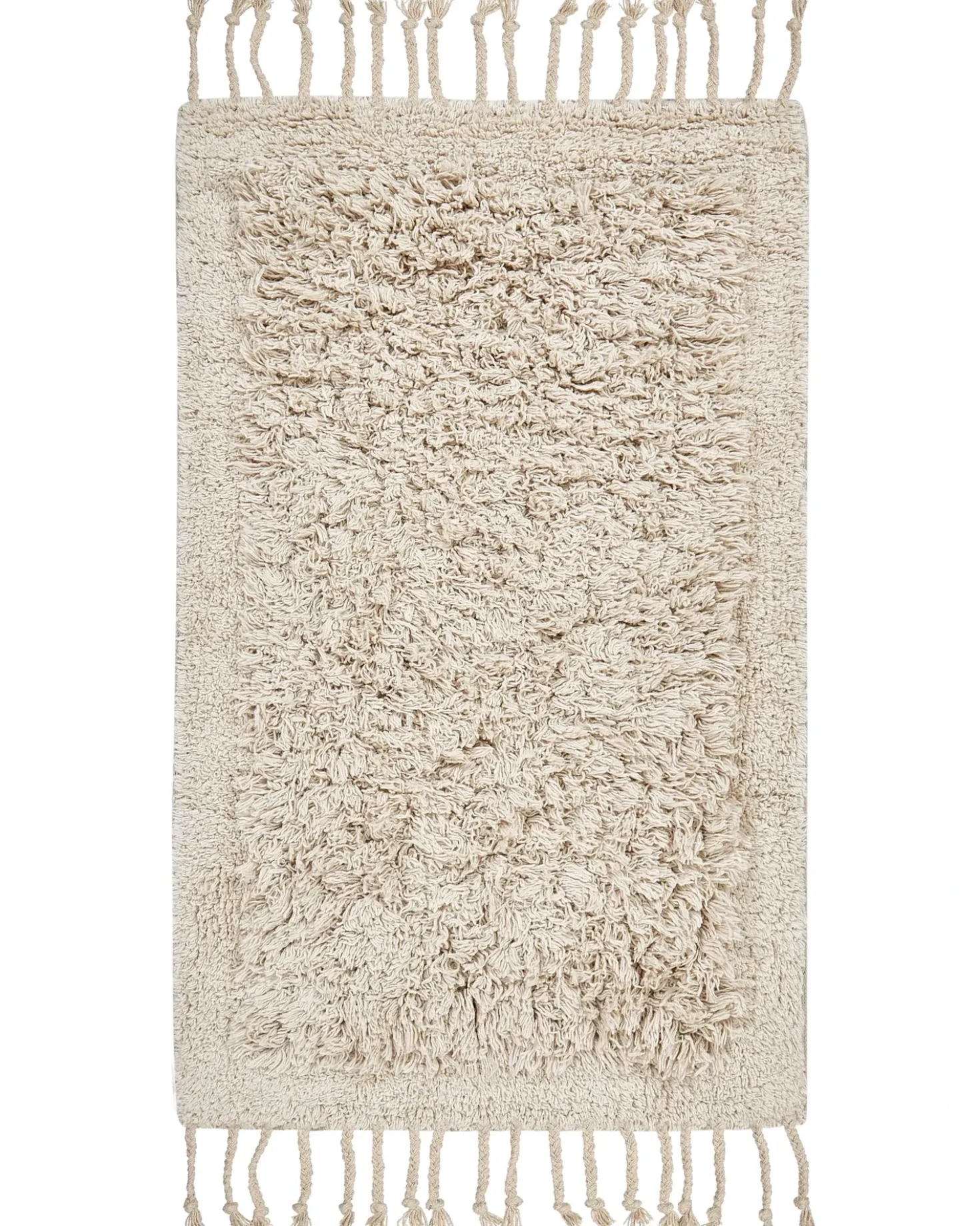 Bademåtte OLTAN Beige 50 x 80 cm Bomuld