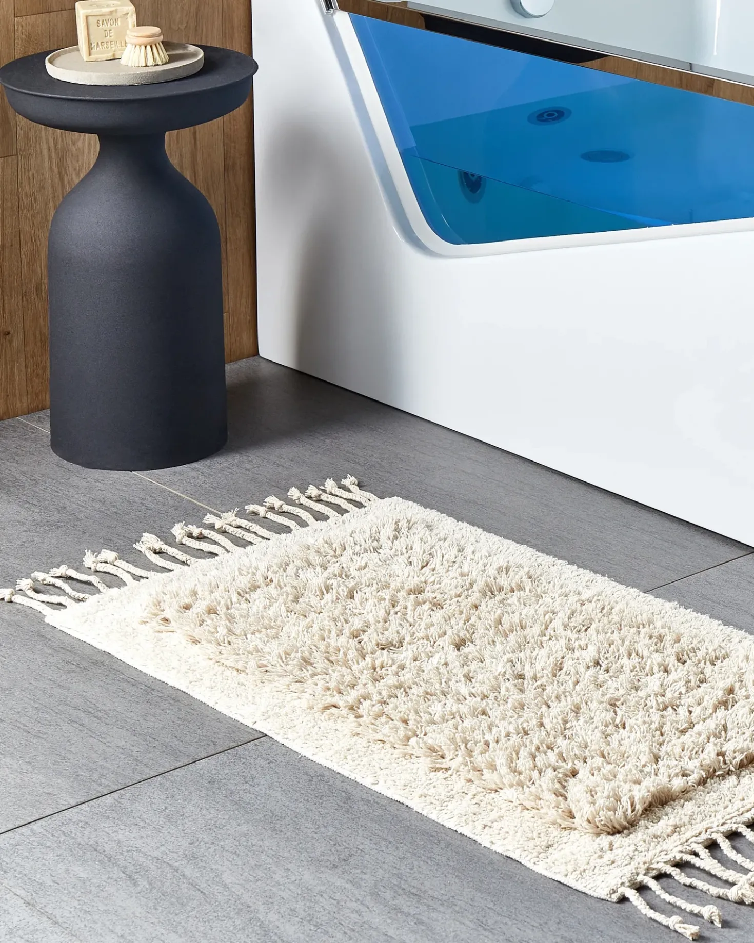 Bademåtte OLTAN Beige 50 x 80 cm Bomuld