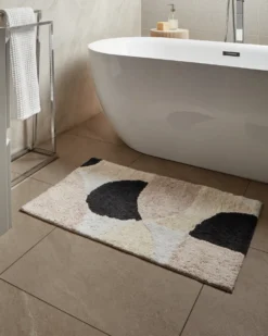 Bademåtte SANOLI Beige 60 x 90 cm Bomuld