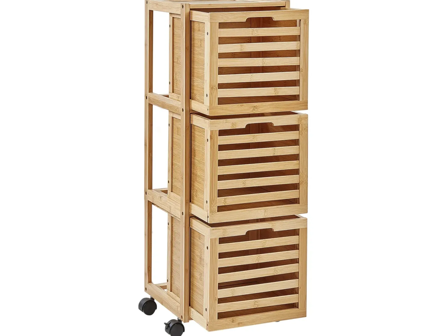 Badeværelsesskab SHAWNEE Bambus 32 cm Lysebrun