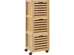 Badeværelsesskab SHAWNEE Bambus 32 cm Lysebrun