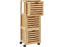Badeværelsesskab SHAWNEE Bambus 32 cm Lysebrun