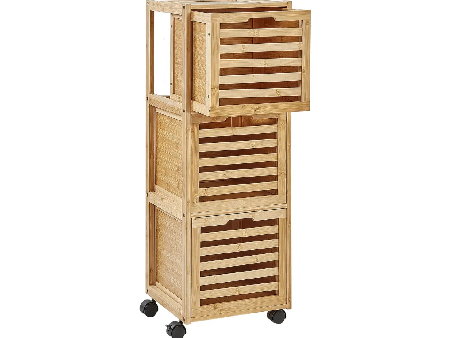 Badeværelsesskab SHAWNEE Bambus 32 cm Lysebrun