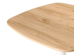 Barbord MORELLA Lysebrun/hvid 60 cm 60 cm
