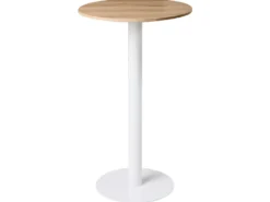 Barbord MORELLA Lysebrun/hvid 60 cm 60 cm