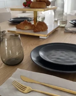 Bestiksæt med 30 dele RIGATONI Guld