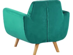 Betræk til lænestol BERNES Velour Grøn