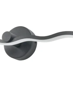 Billede og spejl LED-lys AILETTE Metal Sort