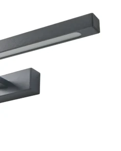 Billede og spejl LED-lys ARROS Metal Sort